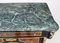 20th Century Marble Topped Boulle Ebonised Pier Side Cabinet 4
