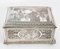19th Century French Silvered Copper Jewellery Box 14