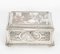 19th Century French Silvered Copper Jewellery Box, Image 2