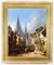 Caleb Robert Stanley, Cityscape, 19th-Century, Oil on Canvas, Framed 12