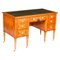 19th Century Inlaid Satinwood Writing Table Desk by Edwards & Roberts 1