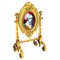 19th Century French Ormolu & Limoges Enamel Table Mirror by F. Bienvue 1