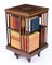 19th Century Victorian Revolving Bookcase Flame Mahogany 2