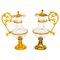 19th Century French Ormolu & Glass Ewers, Set of 2, Image 1