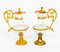 Brocche in bronzo dorato e vetro, Francia, set di 2, Immagine 13