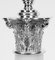 Lámparas de mesa corintias de vidrio opalino plateado, siglo XX. Juego de 2, Imagen 6