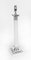 Lámparas de mesa corintias de vidrio opalino plateado, siglo XX. Juego de 2, Imagen 3