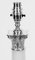 Lámparas de mesa corintias de vidrio opalino plateado, siglo XX. Juego de 2, Imagen 7