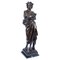 Escultura de bronce de un emperador romano sobre base de mármol, siglo XX, Imagen 1