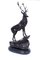 Large Bronze Stag Statuettes in Moigniez Style, Set of 2 2