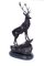 Large Bronze Stag Statuettes in Moigniez Style, Set of 2, Image 2