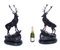 Large Bronze Stag Statuettes in Moigniez Style, Set of 2 16