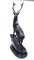Large Bronze Stag Statuettes in Moigniez Style, Set of 2, Image 7
