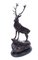 Large Bronze Stag Statuettes in Moigniez Style, Set of 2, Image 8