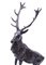 Large Bronze Stag Statuettes in Moigniez Style, Set of 2, Image 9