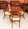 20th Century Regency Revival Twin Pillar Dining Table by William Tillman 5