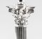 19th Century Victorian Silver Plated Corinthian Column Table Lamp 4