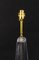 Mid-Century Glas & Messing Obelisk Tischlampe 4