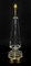Mid-Century Glass & Brass Obelisk Table Lamp 6