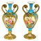 19th Century French Ormolu Mounted Bleu Celeste Sèvres Vases, Set of 2 1