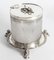 19th Century Silver Plate & Cut Glass Drum Biscuit Box 14
