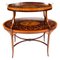 19th Century English Marquetry Etagere Tray Table 1