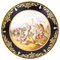 19th Century French Sevres Cabinet Plate of Medieval Battle Scene 1