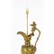 Lámpara de mesa renacentista de bronce dorado, siglo XIX, Imagen 16
