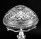Edwardianische Tischlampe aus geschliffenem Kristallglas, frühes 20. Jh 6