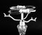 Edwardianische Tischlampe aus geschliffenem Kristallglas, frühes 20. Jh 10