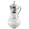 English Silver Plated Glass Claret Jug, 20th Century 1