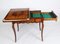 French Burr Walnut Marquetry Card or Backgammon Table, 19th Century, Image 19