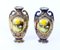 Taisho Period Hand Painted Noritake Porcelain Vases, 1920s, Set of 2, Image 2