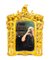 Italienischer Spiegel mit vergoldetem Holzrahmen, 19. Jh 2