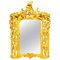 Specchio in legno dorato intagliato, Italia, XIX secolo, Immagine 1
