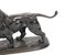 Französische Bronzeskulptur eines pacenden Löwen von Edouard Delabrierre, 19. Jh 5