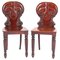 Regency Mahogany Hall Chairs from Gilllows, 19th Century, Set of 2 1