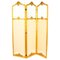 Französischer Vergoldeter Holz Trifold Wandschirm, 19. Jh 1