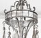 Lámpara de araña de bronce plateado y espejo, finales del siglo XX, Imagen 7