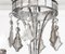 Lámpara de araña de bronce plateado y espejo, finales del siglo XX, Imagen 6