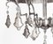 Lámpara de araña de bronce plateado y espejo, finales del siglo XX, Imagen 5