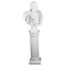 Roman Statesman Julius Caesar, 20th Century, Marble Bust & Pedestal, Set of 2, Image 1