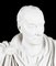 Roman Statesman Julius Caesar, 20th Century, Marble Bust & Pedestal, Set of 2 5