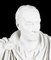 Roman Statesman Julius Caesar, 20th Century, Marble Bust & Pedestal, Set of 2, Image 5