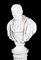 Roman Statesman Julius Caesar, 20th Century, Marble Bust & Pedestal, Set of 2 3