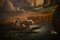 Escuela de artista holandesa, paisaje rocoso, siglo XVIII, pintura sobre lienzo, enmarcado, Imagen 6