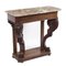 19th Century William IV Mahogany Marble-Top Console Table 1