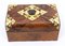19th Century Victorian Burr Walnut Casket Sewing Box 2