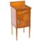 19th Century Victorian Satinwood Bowfront Bedside Cabinet, Image 1