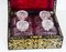 19th Century French Ebonised Cut Brass Boulle Perfume Bottle Box 3